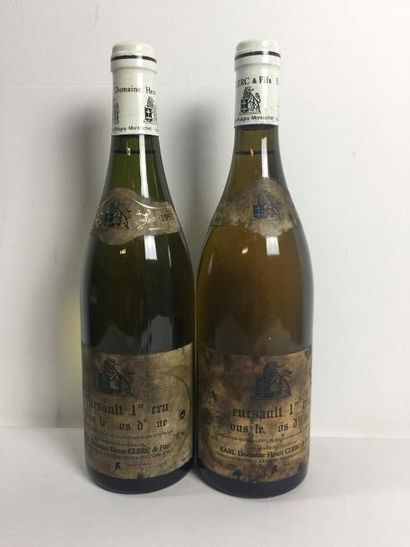 null 1 Blle MEURSAULT SOUS LE DOS D'ANE (Domaine Henri Clerc) 1993 - Belle/ES 1 Blle...