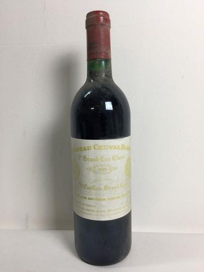 null 1 Blle Château CHEVAL BLANC (St Emilion 1er GCC) 1989 - Etiquette passée