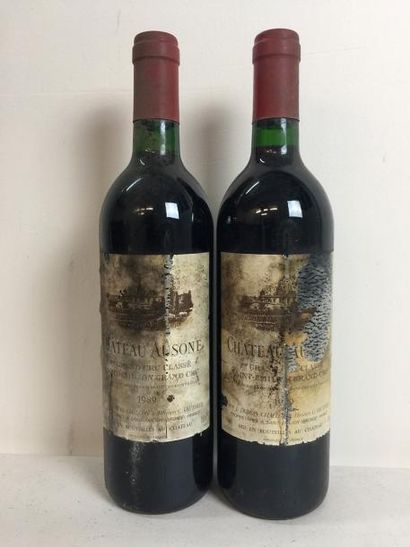 null 2 Blle Château AUSONE (St Emilion 1er GCC) 1989 - Bons niveaux/ETA