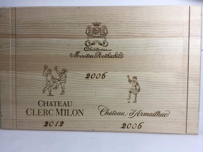 null Une caisse assortiment Domaines ROTHSCHILD comprenant: 2 Blle Château MOUTON...