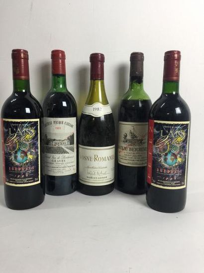 null 2 Blle BORDEAUX SUPERIEUR 1996 - Très belles 1 Blle Château PIQUE CAILLOU (graves)...