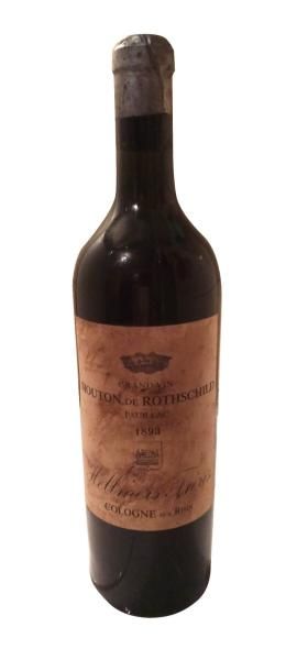 null 1 Blle Chateau MOUTON ROTHSCHILD (Pauillac) mise Hélimer à Cologne 1893 - B...