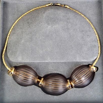 null Maison LALIQUE Marie-Claude LALIQUE "Nerita", création de 1995 Collier présentant...