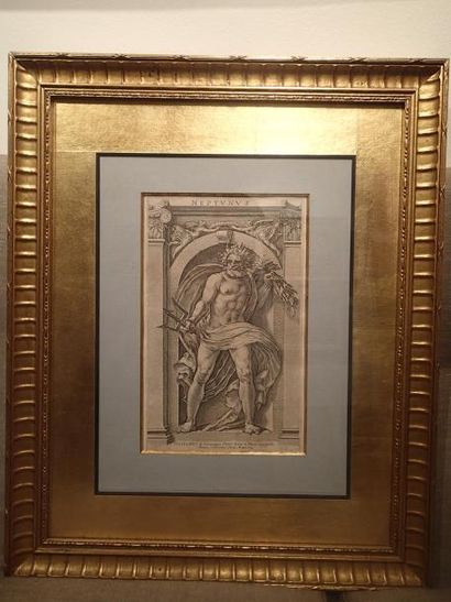 null Polidoro da CARAVAGGIO (Caravaggio 1499 - Messine 1543) D'après Saturnus, Vulcanus,...