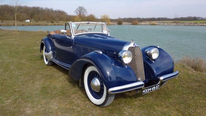 null 1938 Talbot T15 Cabriolet Baby châssis n°91219 Rare châssis court Carte grise...