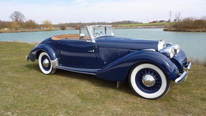 null 1938 Talbot T15 Cabriolet Baby châssis n°91219 Rare châssis court Carte grise...