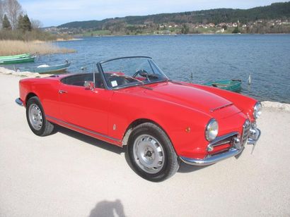 null 1965 Alfa Romeo Giulia spider 1600 cm3 Type 1023 chassis 377444 carte grise...