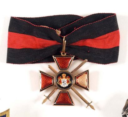 null RUSS IE IMPERIALE ORDRE DE SA INT WLA DIMIR Croix de 2e classe à titre militaire....