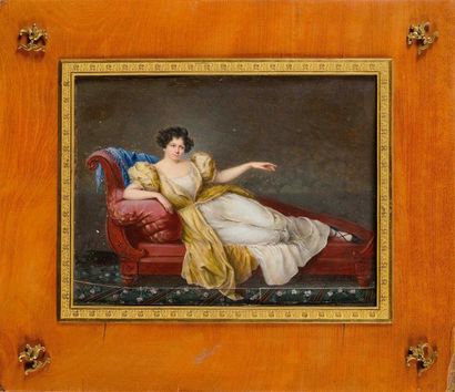 null Madame Lizinka de MIRBEL , née RUE (26 juillet 1796 - Paris, 29 aout 1849) Portrait...