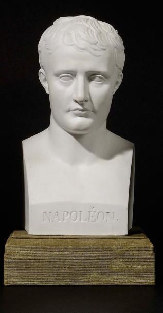 null CHA UDET , d’après. « L’Empereur Napoléon Ier à l’antique en hermès. » Buste...