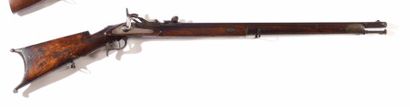 null Carabine fédérale Suisse à tabatière modèle 1851-67. Canon rond à pans au tonnerre...