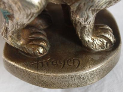 null Henri PAYEN (XX -ème)

"Chat" 

Mascotte signée H. Payen. Bronze argenté. H:...