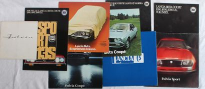 null "Catalogues Lancia"

Fulvia Sport 1,3 S Catalogue dépliant de 4 pages et 4 volets,...
