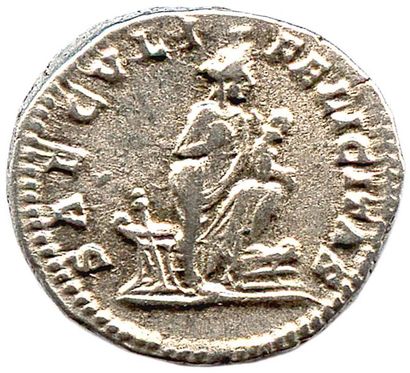  ROME – JULI A DOMNA † 217 Denier d’argent (Son buste drapé/Isis portant Horus (Harpocrates)...