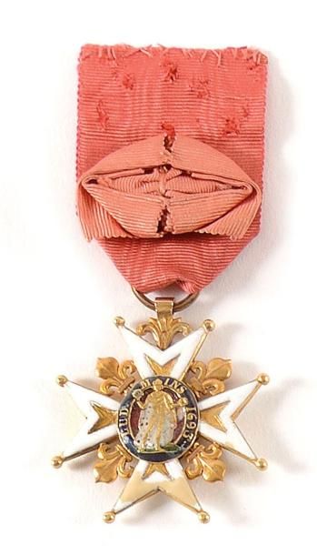 null FRANCE ORDRE ROYAL et MILITAIRE DE SAINT LOUIS Croix de chevalier d’époque Restauration....