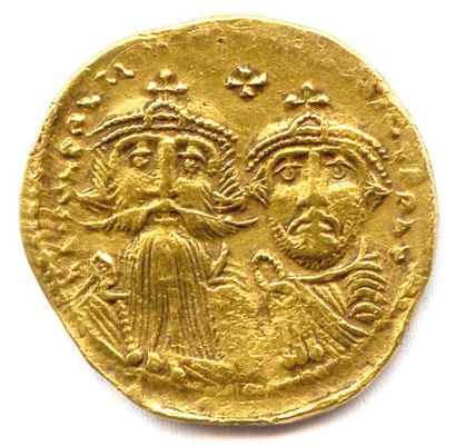 null H ÉRACLI US et HÉRACLI US CONST ANTI N (610 – 641) Solidus (sou d’or) VICTORIA...