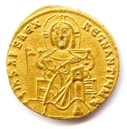 null BASILE Ier le Macédonien et CONST ANTI N (868 – 879) Solidus (sou d’or) Constantinople....