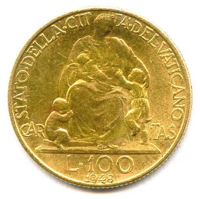 null ITALIE – VATICAN – PIE XII Eugenio Pacelli (1939 – 1958) 100 Lire or 1948 (La...