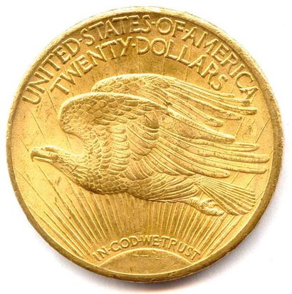 null 20 dollars or US (Saint Gaudens) 1924 Philadelphie. Très beau.