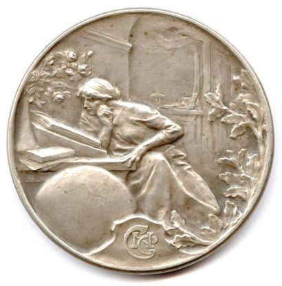 null Médaille en argent de la Chambre de Commerce de NANCY 1913 du graveur Victor...