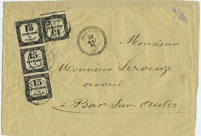 null FRANCE Emissions 1849/1900 : Lot de plis affranchis avec des timbres de France....