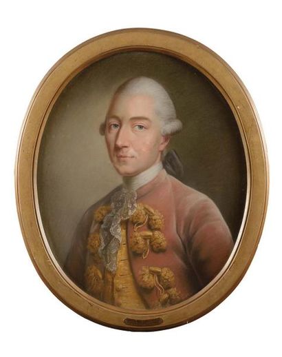 null ECOLE ALLEMANDE vers 1780 Baron de Berckheim de Loerrach oncle et cousin de...