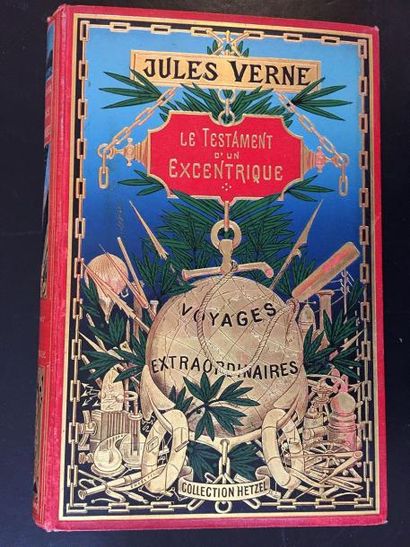 null Jules VERNE, Le Testament d’un excentrique, J. Hetzel & Cie, sd (1899). Cartonnage...