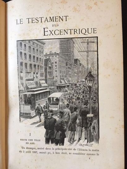 null Jules VERNE, Le Testament d’un excentrique, J. Hetzel & Cie, sd (1899). Cartonnage...