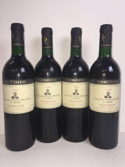 null 4 Blle POMEROL COLLECTION CORDIER 1988 - Belles