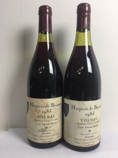 null 2 Blle VOLNAY DES HOSPICES CUVEE GENERAL MUTEAU (Mommessin) 1985 - Belles