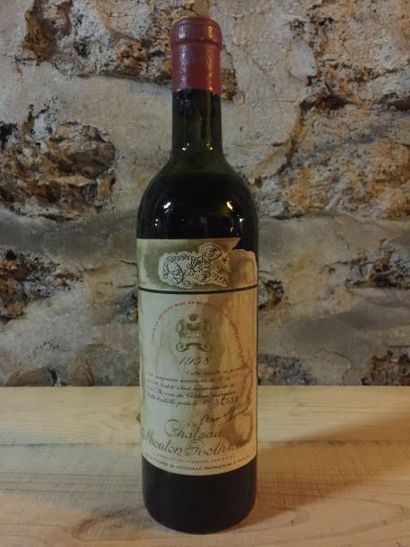 null 1 Blle MOUTON ROTHSCHILD (Pauillac) 1958 - Début épaule/Belle