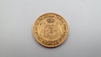 null PIECES en or jaune de quarante Lire au profil de Maria Luigia et datée 1815....
