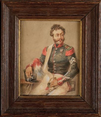 null Adolphe-Jean-Baptiste BAYOT (1810-1871). «Sergent de chasseurs de la Garde Nationale...