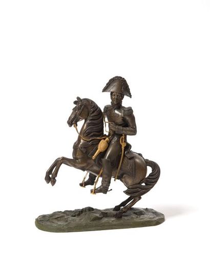 null Ecole Française du XIXe siècle « Statue d’un général trois étoiles à cheval...