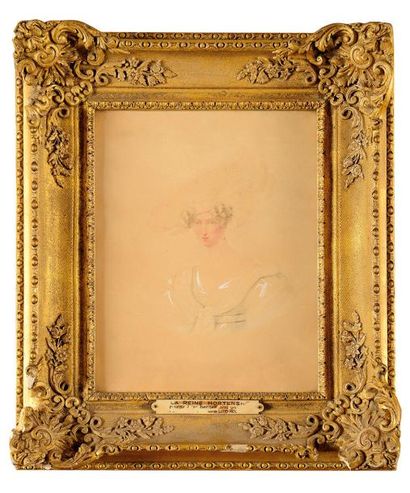 null Hortense de BEAUHARNAIS (1783-1837), la Reine Hortense. « Autoportrait au chapeau....