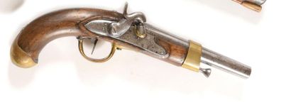 Pistolet d’arçon à silex modèle An XIII transformé...