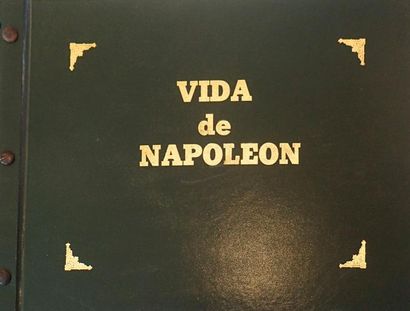 null Cigarros Gener - Album vida de Napoleon – 1935 Album relié de cuir vert contenant...