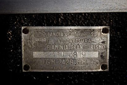  1968 
LANCIA FLAMINIA TOURING COUPE 
Numéro de série 824103819 
Version sportive...