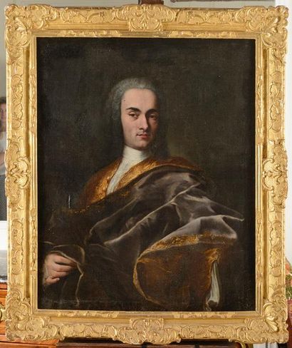 null ECOLE NAPOLITAINE vers 1720, entourage de Francesco SOLIMENA Portrait d'homme...