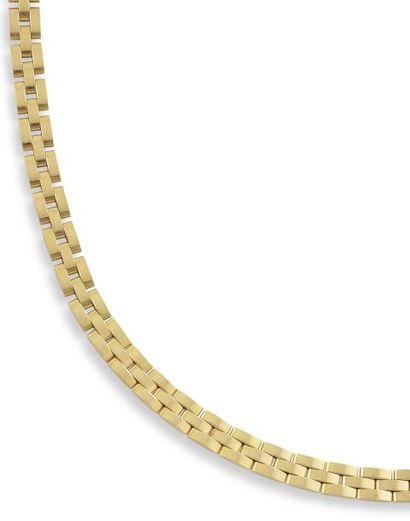 null DEMI PARURE composée d’un collier et d’un bracelet en or jaune 750 millièmes...