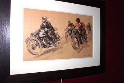 null Géo HAM (Georges Hamel, 1900- 1972)

« Course motos »

Lithographie signée en...