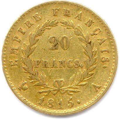 null LES CENT JOURS (20 MARS – 22 JUIN 1815) 20 Francs or (tête laurée) 1815 Paris....