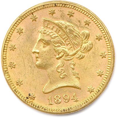null ÉTATS-UNIS D’AMÉRIQUE 10 Dollars or (tête de Liberté) 1894 Philadelphie. (16,72...