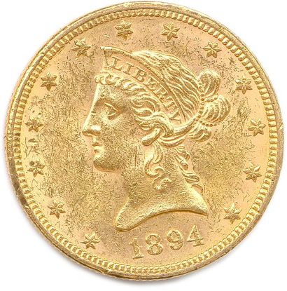 null ÉTATS-UNIS D’AMÉRIQUE 10 Dollars or (tête de Liberté) 1894 Philadelphie. (16,68...