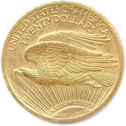 null ÉTATS-UNIS D’AMÉRIQUE 20 Dollars or (statue) 1923 Philadelphie. (33,44 g) Très...
