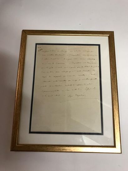 null Napoléon Ier. Lettre manuscrite à Savary (Erfurt, 26 avril 1813), en copie de...