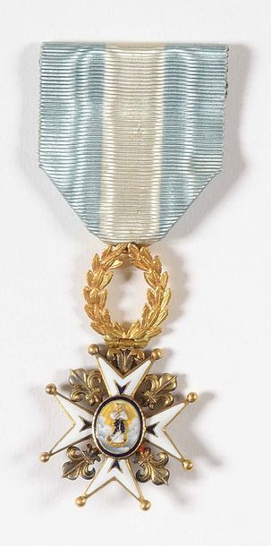 null espagne ordre de charles iii, créé en 1771. Croix de chevalier. En or et émail...