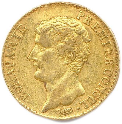 null BONAPARTE PREMIER CONSUL (1799-1804) 20 Francs or (légende Bonaparte) an 12...