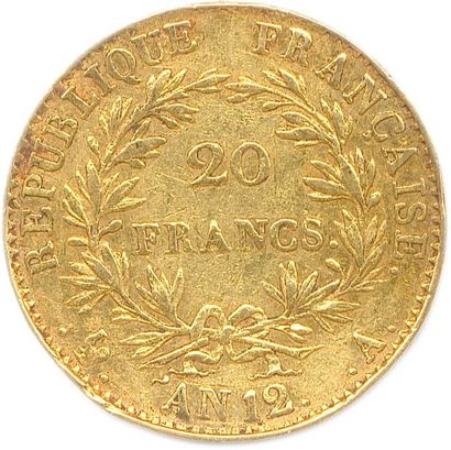 null BONAPARTE PREMIER CONSUL (1799-1804) 20 Francs or (légende Bonaparte) an 12...