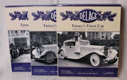 null "Delage, France's Finest Car" Ouvrage en deux volumes, contenus dans leur emboitage...